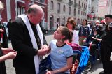2011 Lourdes Pilgrimage - Archbishop Dolan with Malades (57/267)